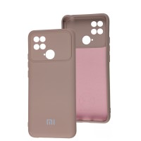 Чохол Xiaomi Poco С40 Silicone Full camera рожевий / pink sand