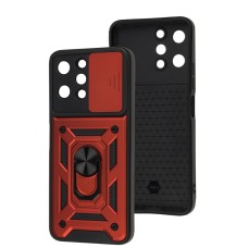Чохол для Xiaomi Redmi 12 Serge Ring Armor ударостійкий червоний