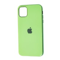 Чохол для iPhone 11 Pro Max Silicone case (TPU) салатовий