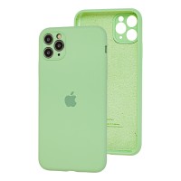 Чохол для iPhone 11 Pro Max Silicone Slim Full camera mint