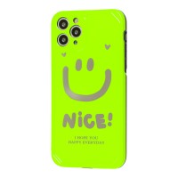 Чохол для iPhone 11 Pro Max Nice smile popsocket салатовий