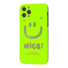Чохол для iPhone 11 Pro Max Nice smile popsocket салатовий