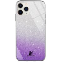 Чохол для iPhone 11 Pro Max Swaro glass сріблясто-фіолетовий