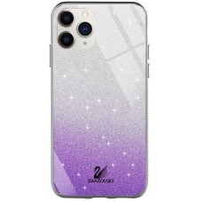 Чохол для iPhone 11 Pro Max Swaro glass сріблясто-фіолетовий