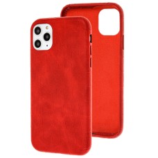 Чохол для iPhone 11 Pro Max Leather croco full red