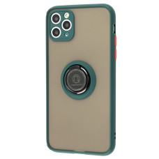 Чохол для iPhone 11 Pro Max LikGus Edging Ring оливковий