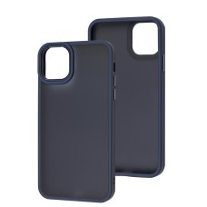 Чохол для iPhone 11 Pro Max Metal Bezel темно-синій