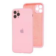 Чохол для iPhone 11 Pro Max Silicone Slim Full camera pink