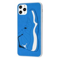 Чохол для iPhone 11 Pro Max Sneakers Brand jordan синій/білий
