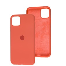 Чохол для iPhone 11 Pro Max Silicone Full оранжевий / pink citrus