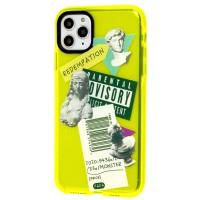 Чохол для iPhone 11 Pro Max Neon print antique жовтий/зелений