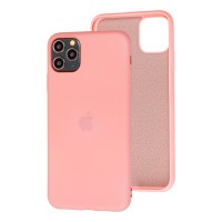 Чохол для iPhone 11 Pro Max Silicone cover 360 рожевий