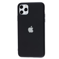 Чохол для iPhone 11 Pro Max Silicone case матовий (TPU) чорний