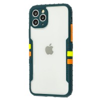 Чохол для iPhone 11 Pro Max Armor clear зелений