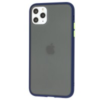 Чохол для iPhone 11 Pro Max LikGus Maxshield синій / салатовий
