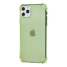 Чохол для iPhone 11 Pro Max WXD ударостійкий зелений/прозорий