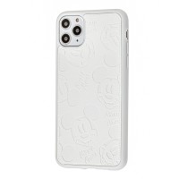 Чохол для iPhone 11 Pro Max Mickey Mouse leather білий