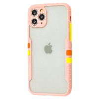Чохол для iPhone 11 Pro Max Armor clear рожевий