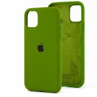 Чохол для iPhone 11 Silicone Full зелений / dark olive