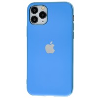 Чохол для iPhone 11 Pro Silicone case матовий (TPU) блакитний