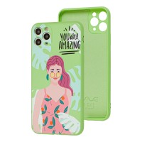 Чохол для iPhone 11 Pro Wave Fancy You are amazing / mint gum