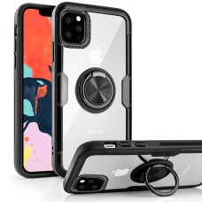 Чохол для iPhone 11 Pro Deen CrystalRing із кільцем чорний