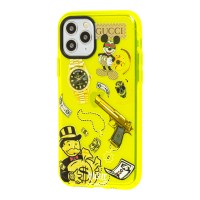 Чохол для iPhone 11 Pro Neon print Міккі Маус glamor