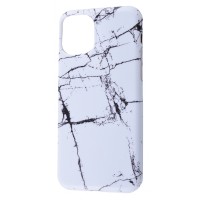 Чохол для iPhone 11 Pro Design Mramor Glossy білий