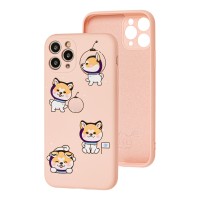Чохол для iPhone 11 Pro Wave Fancy laika spaceman / pink sand