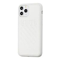 Чохол для iPhone 11 Pro off-white leather білий