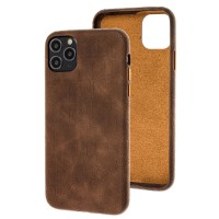 Чохол для iPhone 11 Pro Leather croco full коричневий