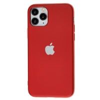 Чохол для iPhone 11 Pro Silicone case матовий (TPU) червоний