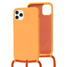 Чохол для iPhone 11 Pro Wave Lanyard without logo orange