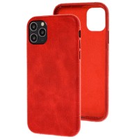 Чохол для iPhone 11 Pro Leather croco full червоний