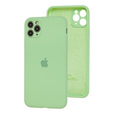 Чохол для iPhone 11 Pro Silicone Slim Full camera mint