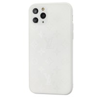 Чохол для iPhone 11 Pro glass LV білий