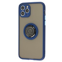 Чохол для iPhone 11 Pro LikGus Edging Ring синій