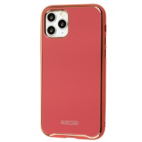 Чохол для iPhone 11 Pro Glass Premium марсала