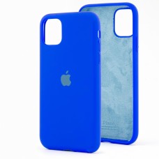 Чохол для iPhone 11 Silicone Full синій / shiny blue