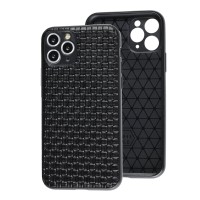 Чохол для iPhone 11 Pro Leather case плетінка