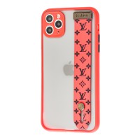 Чохол для iPhone 11 Pro WristBand LV червоний/чорний