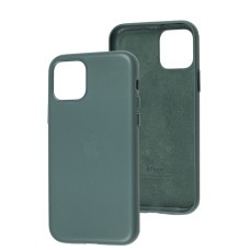 Чохол для iPhone 11 Pro Leather classic Full pine green