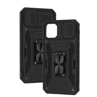 Чохол для iPhone 11 Camshield Army Ring чорний