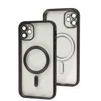 Чохол для iPhone 11 Titanium Fibra Chrome MagSafe black