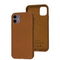Чохол для iPhone 11 Leather classic Full saddle brown