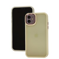 Чохол для iPhone 11 Metal Bezel бежевий