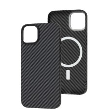 Чохол для iPhone 11 Carbon MagSafe black