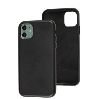 Чохол для iPhone 11 Leather classic Full black