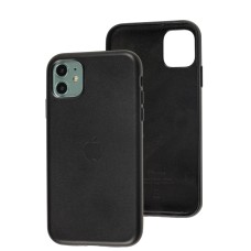 Чохол для iPhone 11 Leather classic Full black