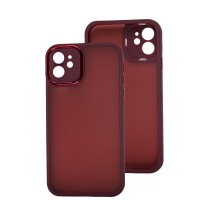 Чохол для iPhone 11 Luxury Metal Lens марсала